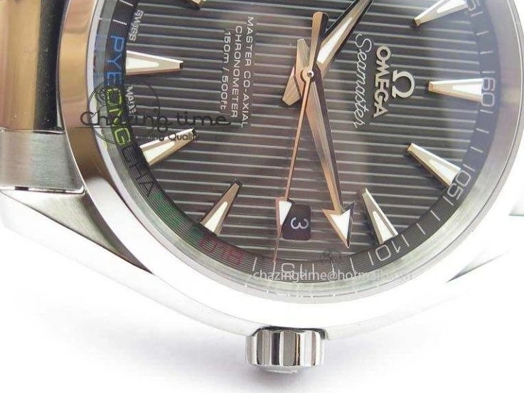 0313 Versatile Aqua Terra ‘PyeongChang 2018’ JHF Best Edition Black Dial On SS Bracelet A 8204